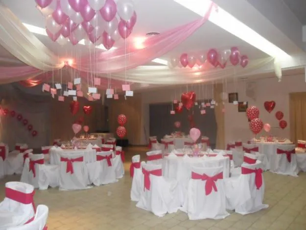 Fotos decoración en telas y globos - Imagui