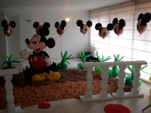 Decoración de salones de fiestas con motivo de Mickey Mouse - Imagui