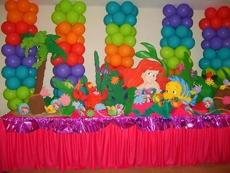 Decoracion de la sirenita | decoracion de fiestas infantiles ...