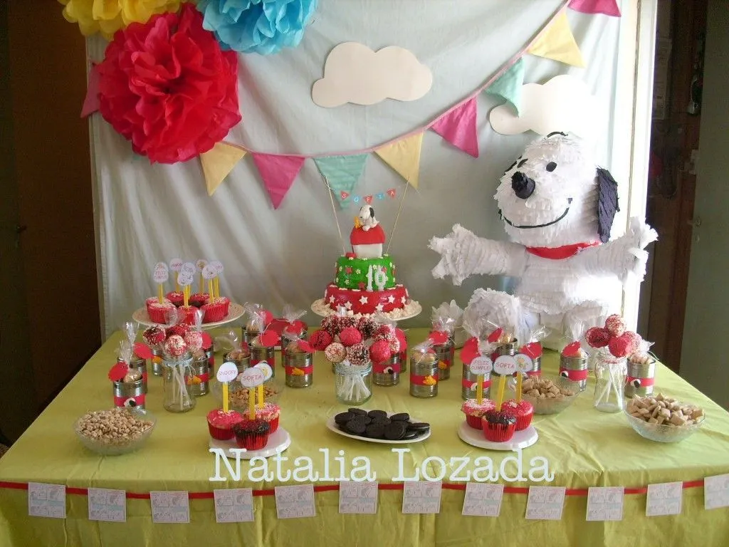 Decoración de snoopy bebé - Imagui