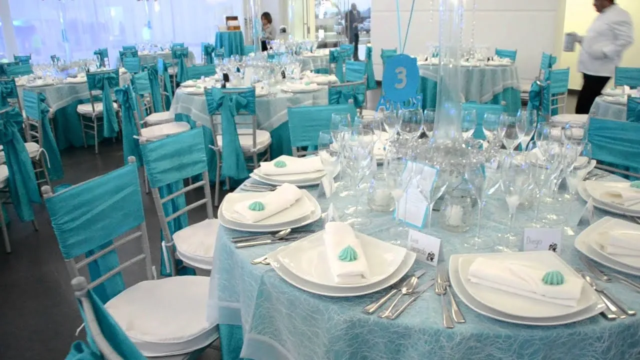 Decoracion Turquesa Con Dorado