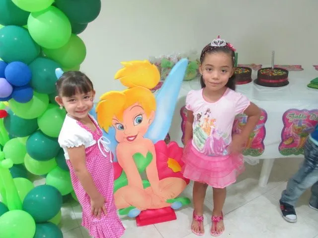 Adornos de centro de mesa para cumpleaños de tinkerbell - Imagui