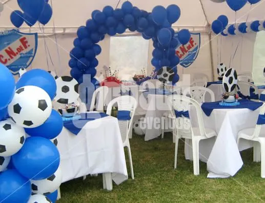 Decoraciónes de fiesta de futbol - Imagui