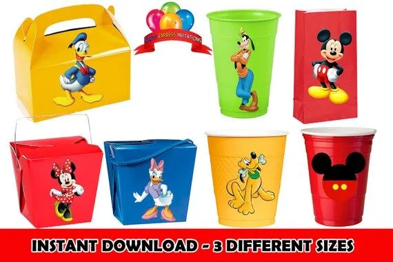 Cajas para dulces de Mickey Mouse - Imagui