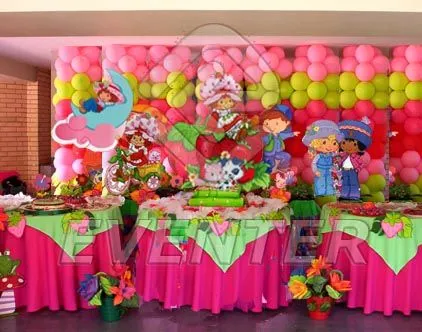 Decoración de cumpleaños fresita - Imagui