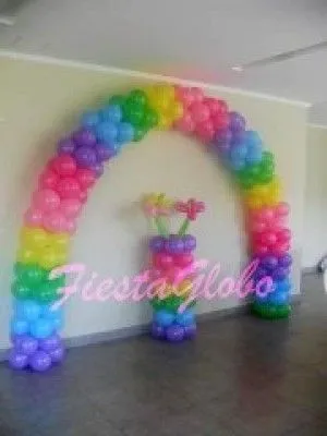 Decoraciones con globos para fiestas, cumpleaños infantiles, bautizos ...