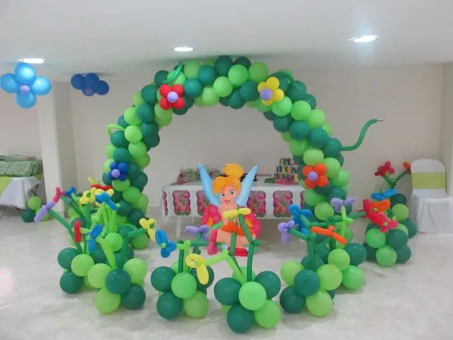 DECORACIONES CON GLOBOS PARA FIESTAS INFANTILES DE CAMPANITA ...