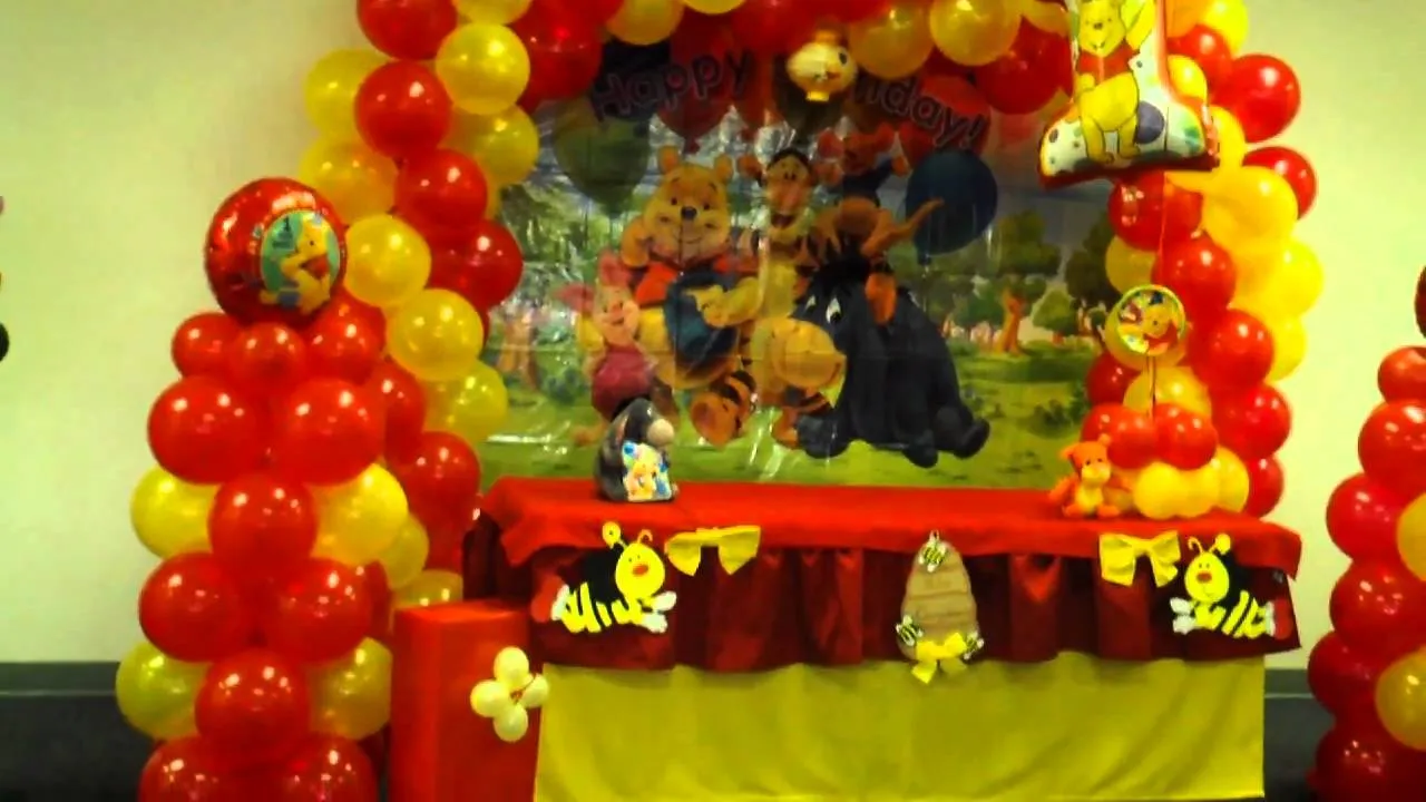 Decoraciones con globos Luy - YouTube