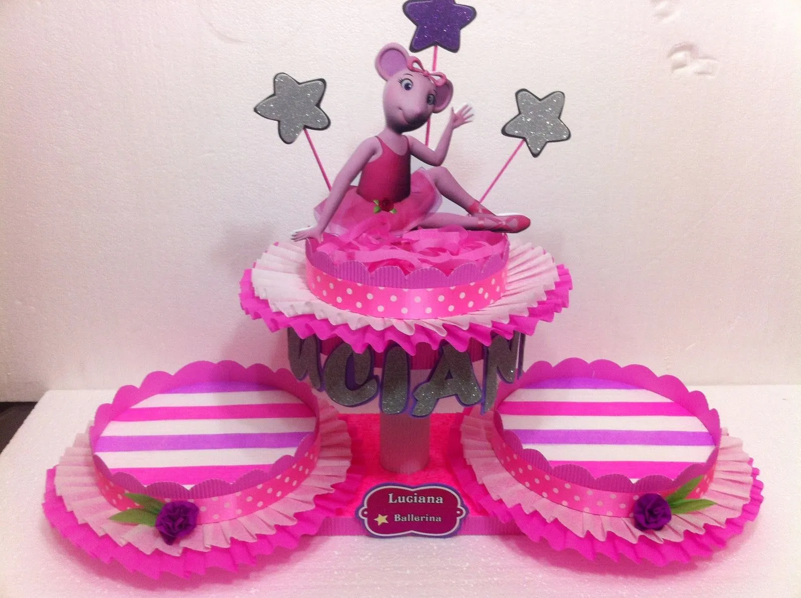 DECORACIONES INFANTILES: ANGELINA BALLERINA EN ROSADO