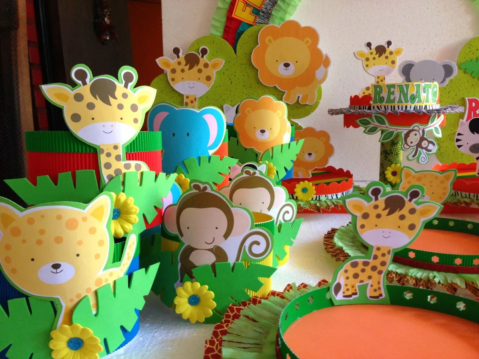 DECORACIONES INFANTILES: animalitos de la selva