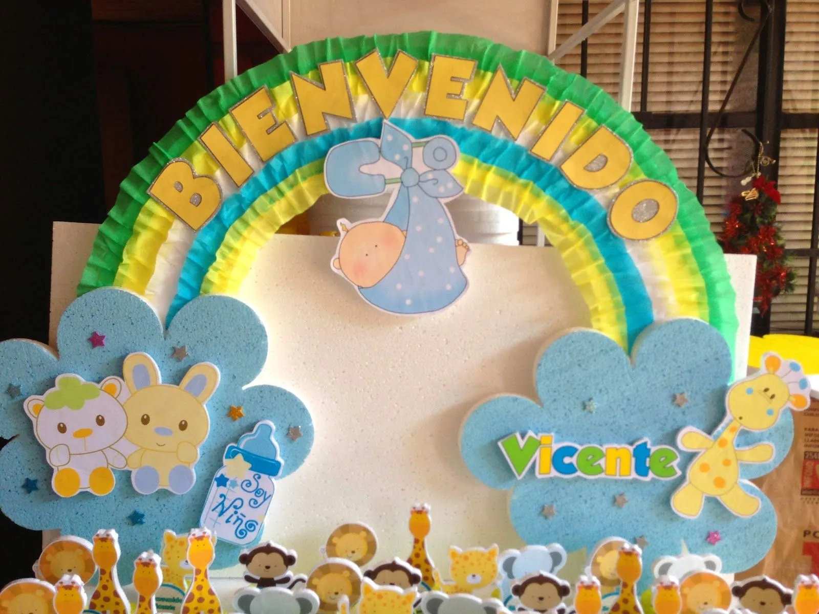 DECORACIONES INFANTILES: baby shower animalitos