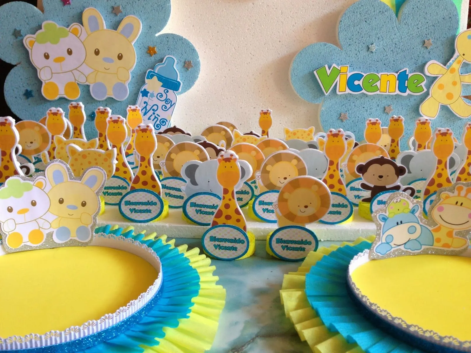 DECORACIONES INFANTILES: baby shower animalitos