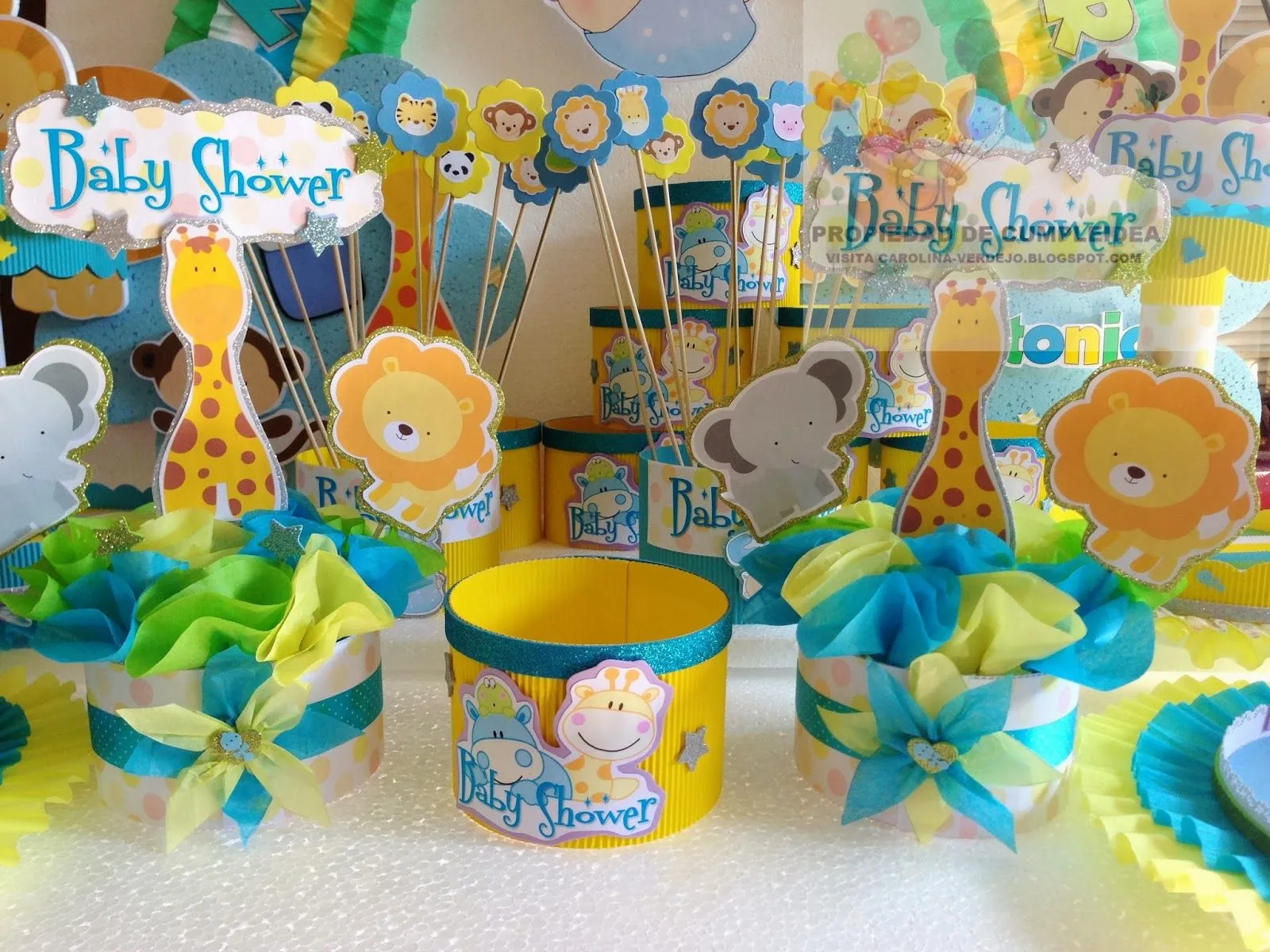 DECORACIONES INFANTILES: baby shower animalitos bb