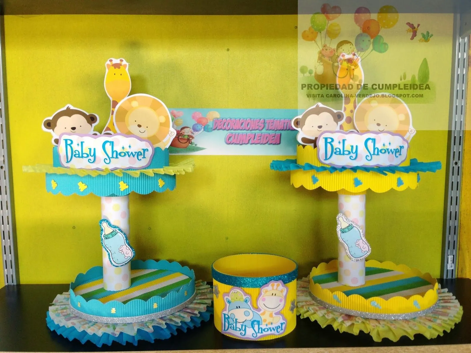 DECORACIONES INFANTILES: baby shower animalitos bb