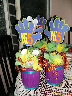 Decoraciones Infantiles: bellos centros de mesa infantiles