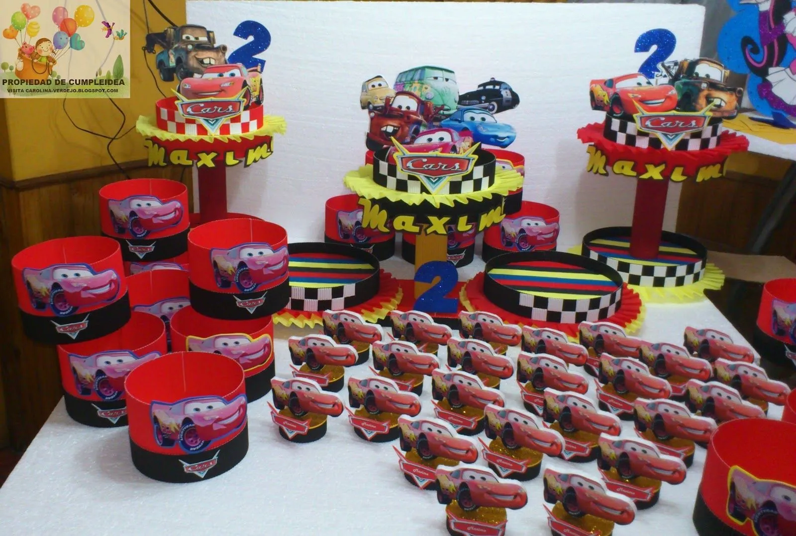 DECORACIONES INFANTILES: CARS RAYO Y MATE