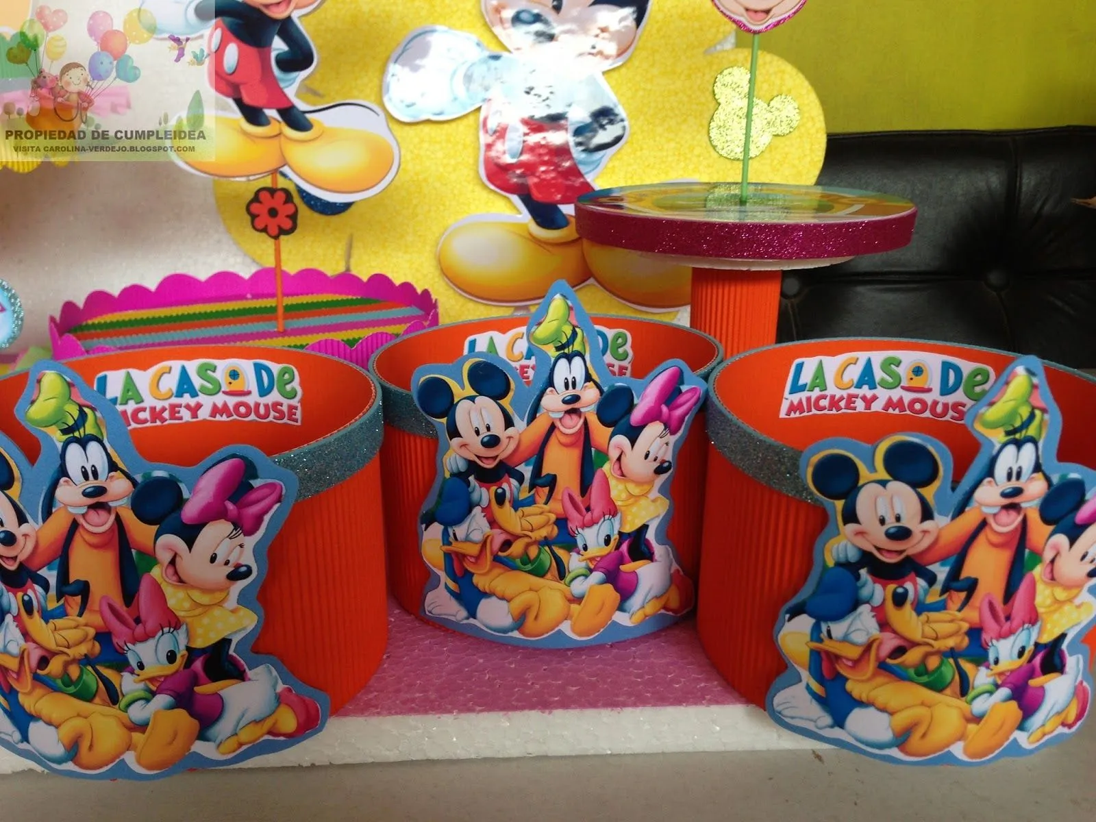 DECORACIONES INFANTILES: casa de mickey mouse