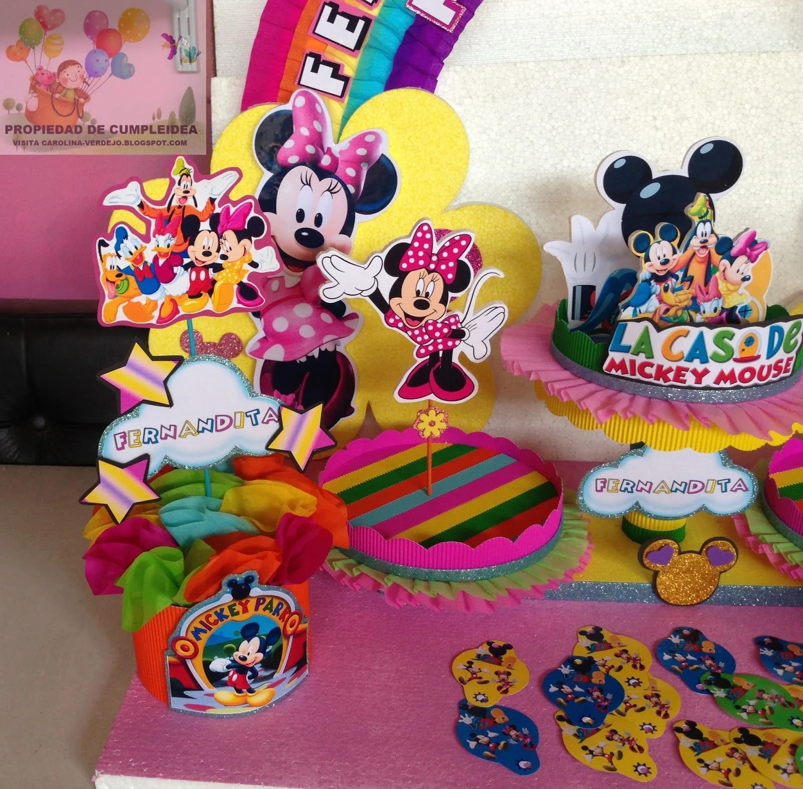 DECORACIONES INFANTILES: casa de mickey mouse