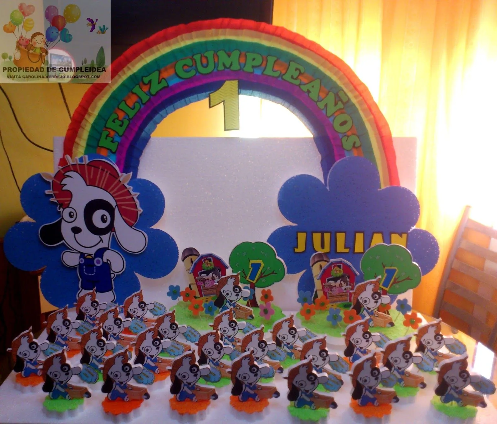 DECORACIONES INFANTILES: doki granjero