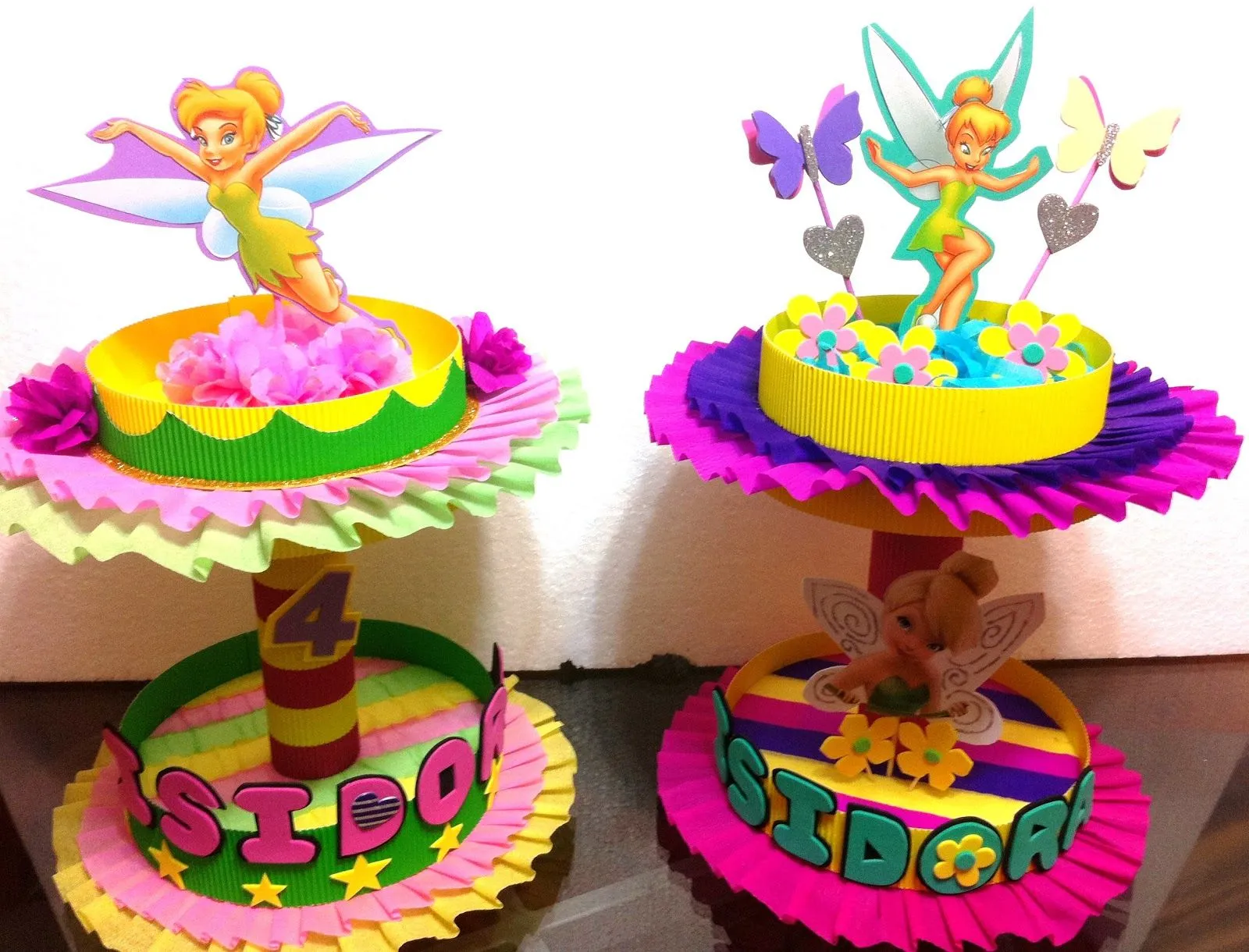 DECORACIONES INFANTILES: DULCEROS TINKERBELL