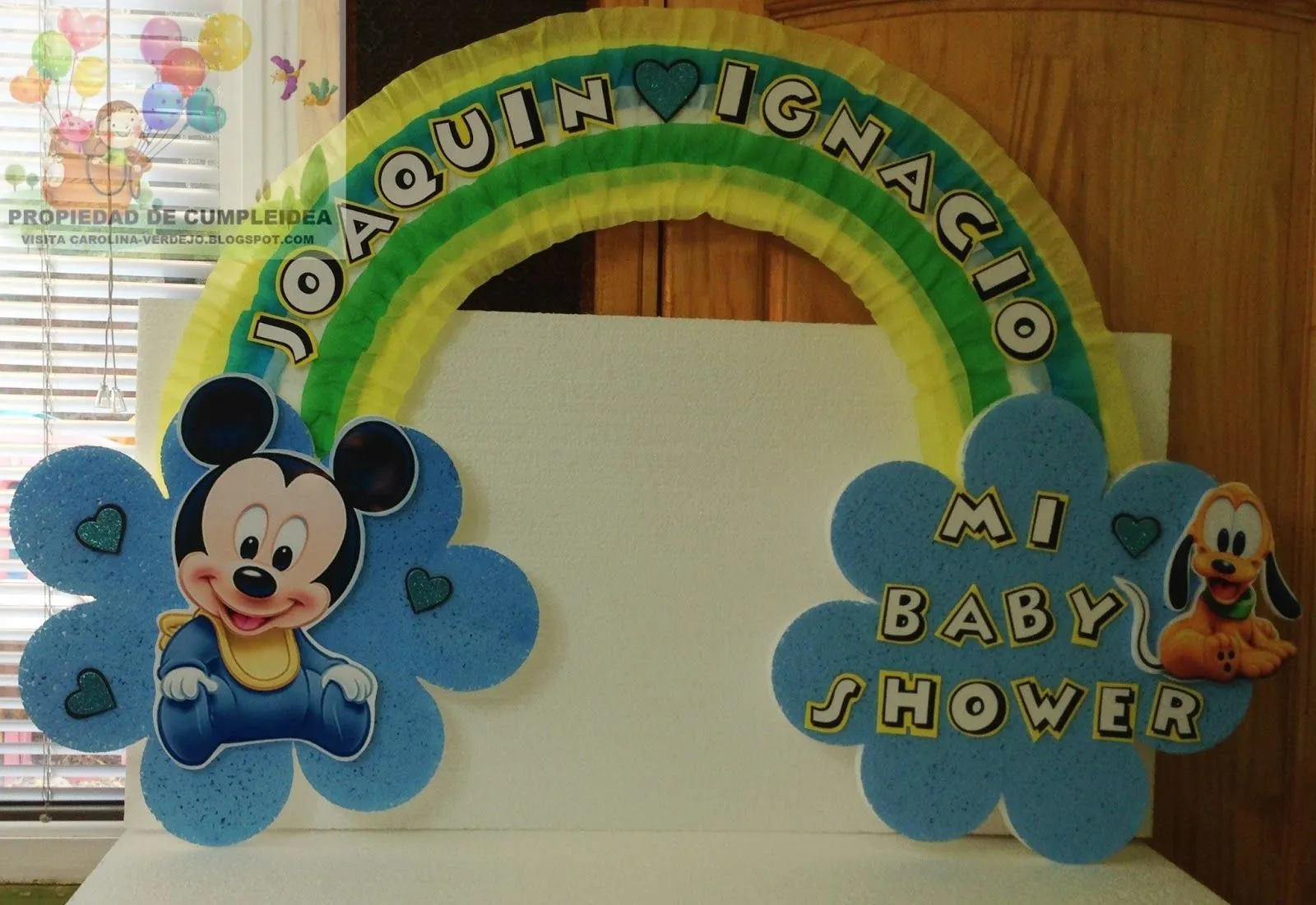 DECORACIONES INFANTILES: mickey bebe baby shower