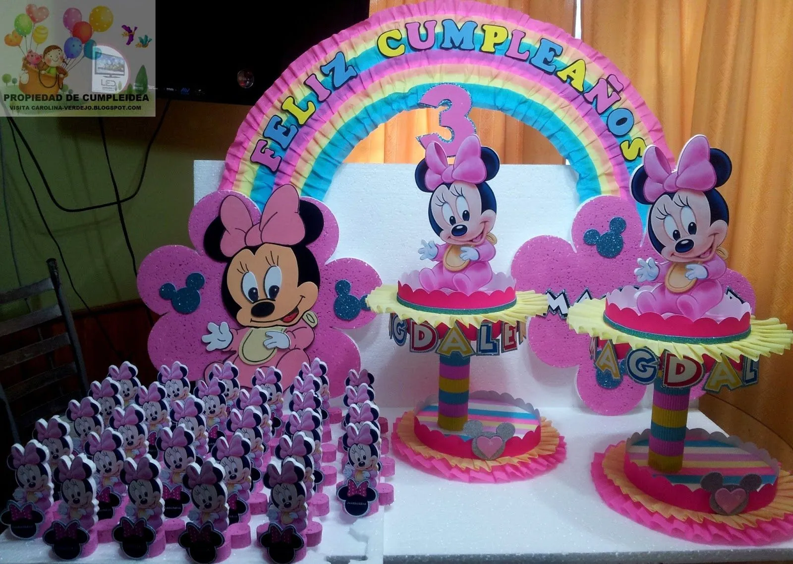 DECORACIONES INFANTILES: MINNIE BEBE PACK