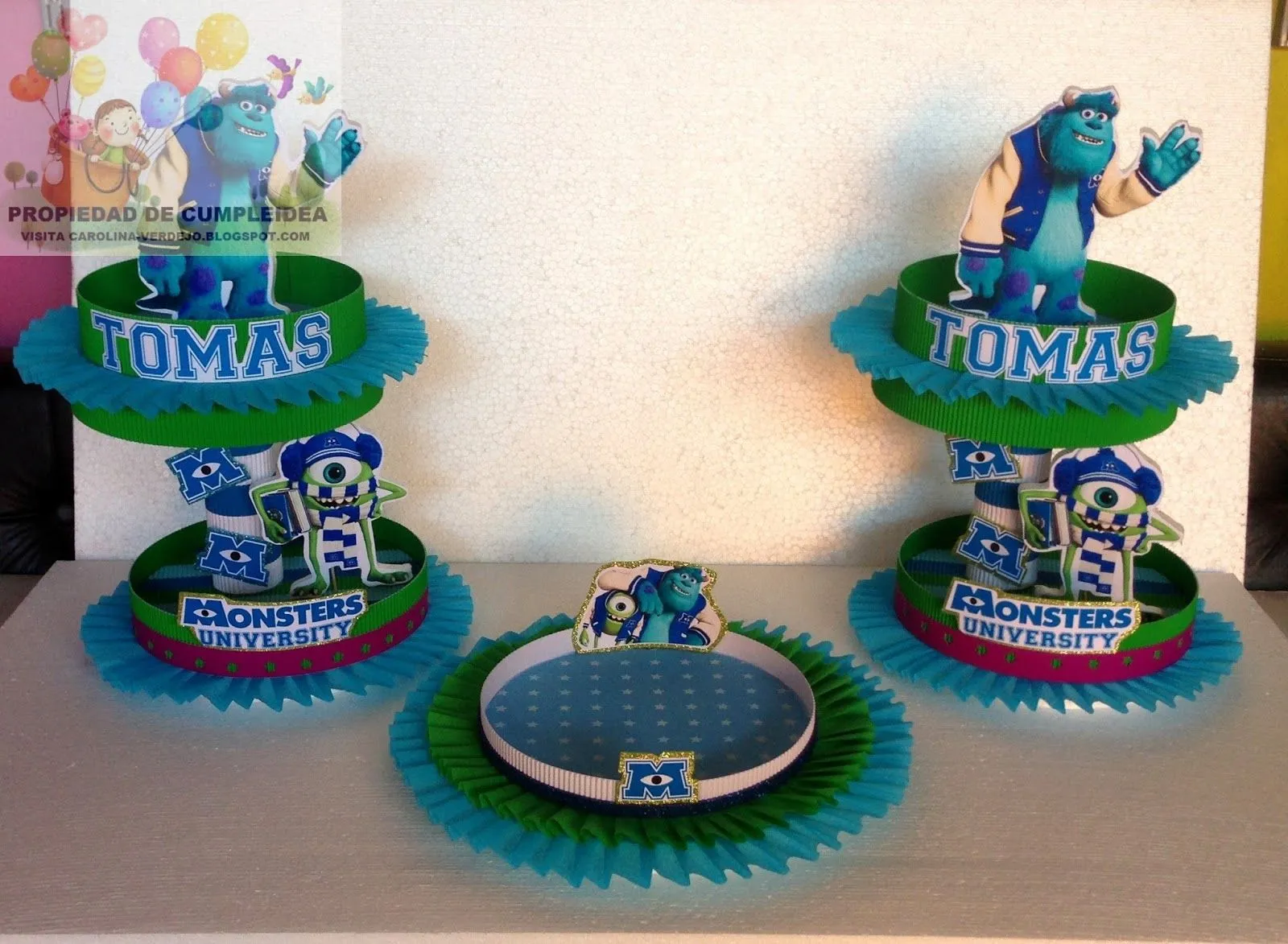 DECORACIONES INFANTILES: monster university