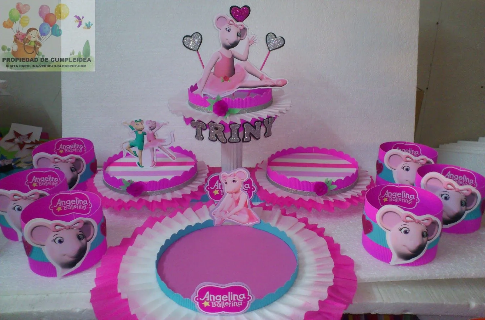 DECORACIONES INFANTILES: PACK ANGELINA BALLERINA