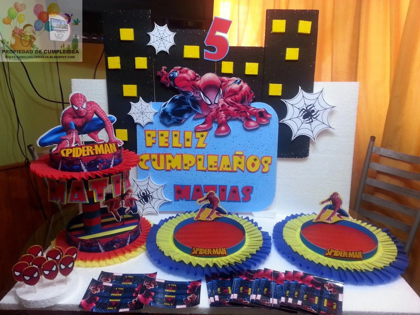 DECORACIONES INFANTILES: SPIDERMAN