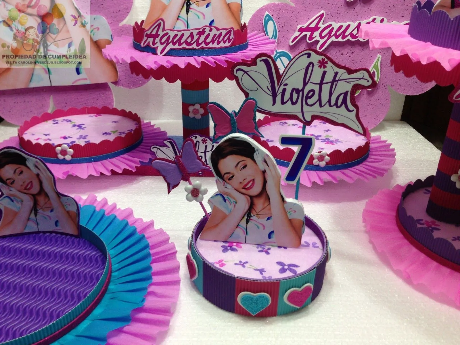 DECORACIONES INFANTILES: violetta