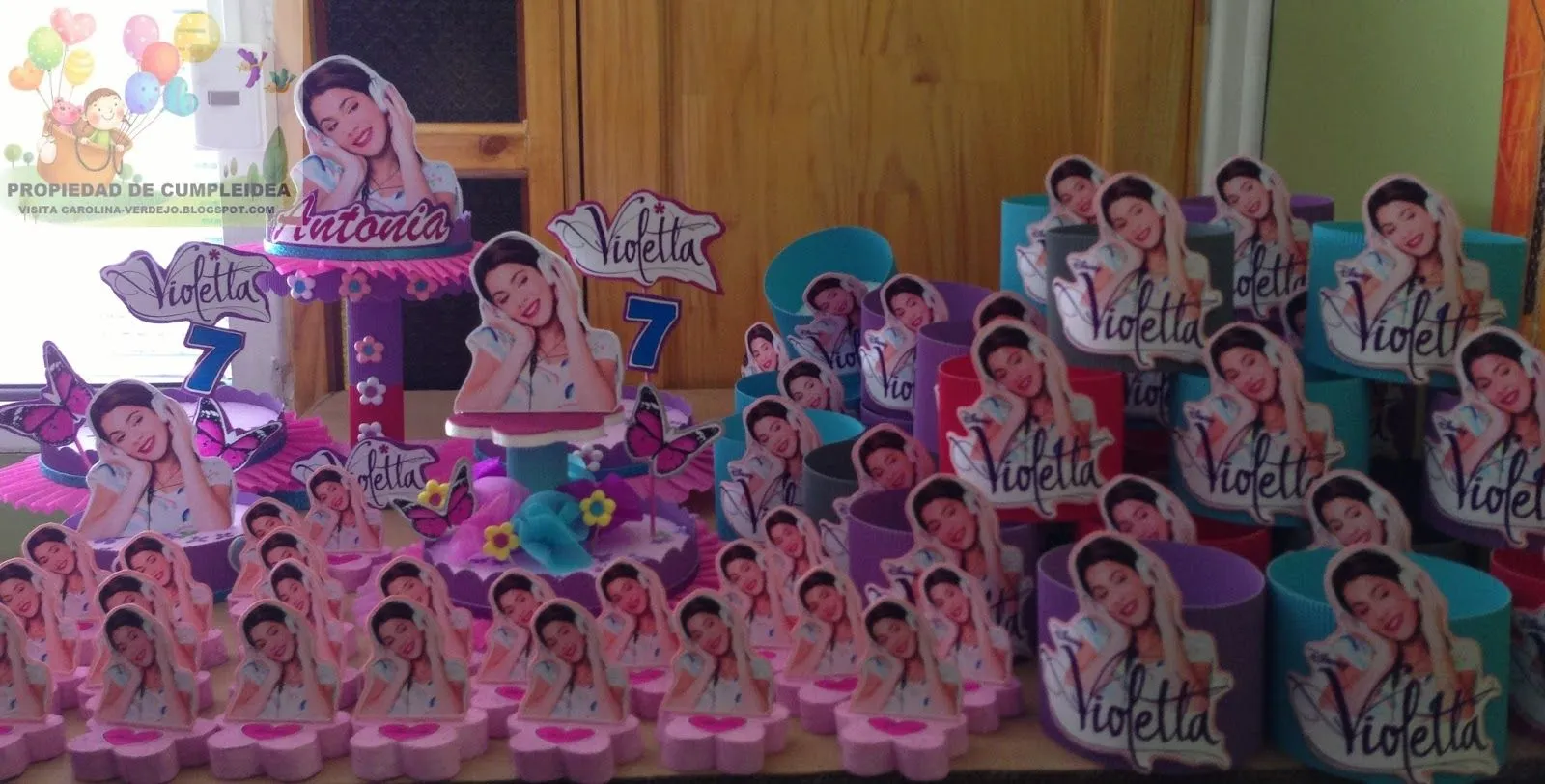 DECORACIONES INFANTILES: VIOLETTA