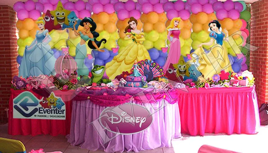 Decoración de fiestas infantiles de princesas Disney - Imagui