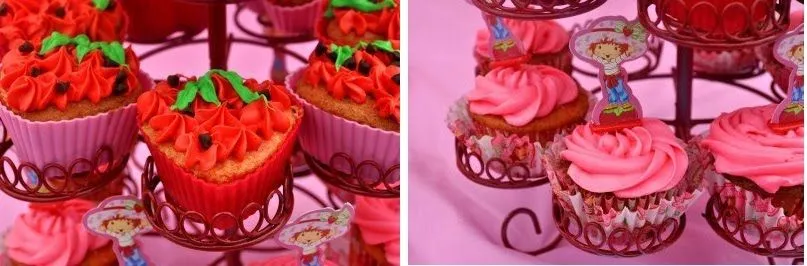 Decoraciónes de rosita fresita en cupcakes - Imagui