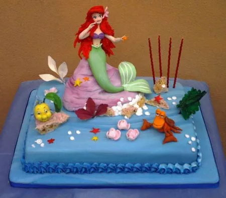 Tartas de cumpleaños de la sirenita Ariel - Imagui