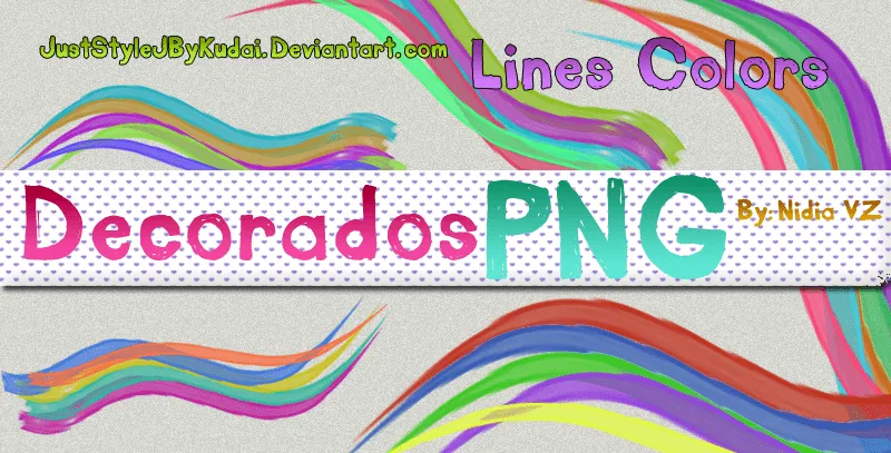 Decorados PNG Lines Colors by juststyleJByKUDAI on deviantART