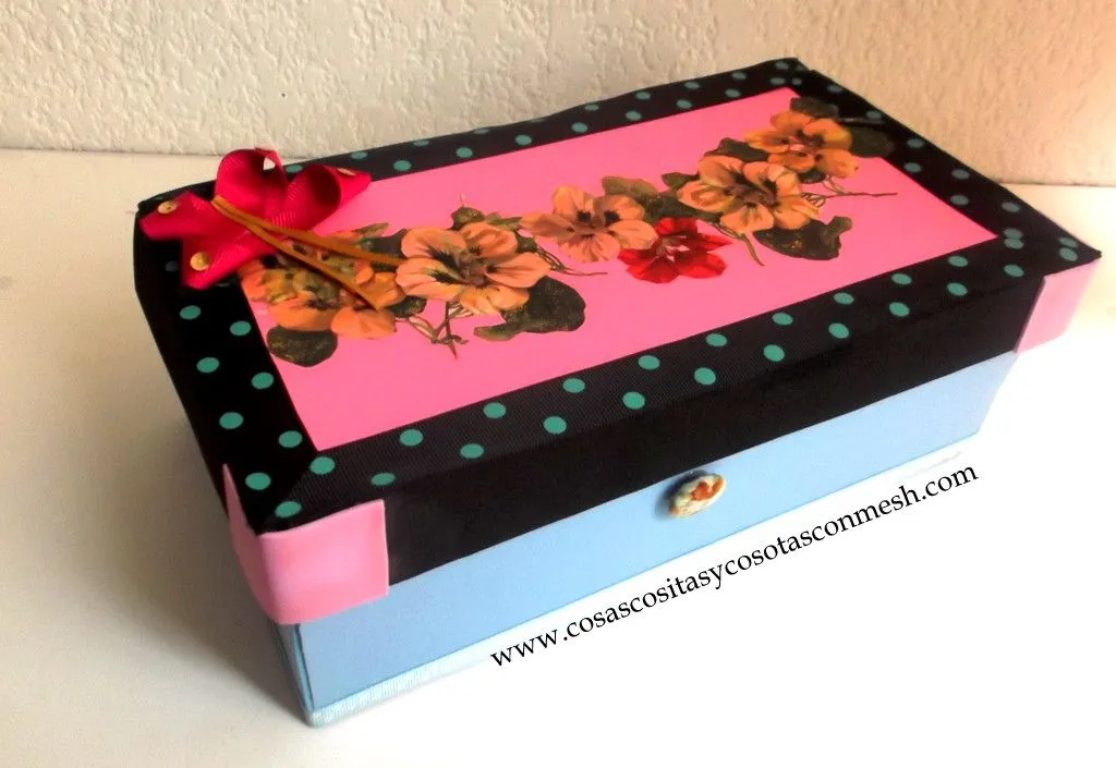 Como decorar una caja de zapatos : cositasconmesh