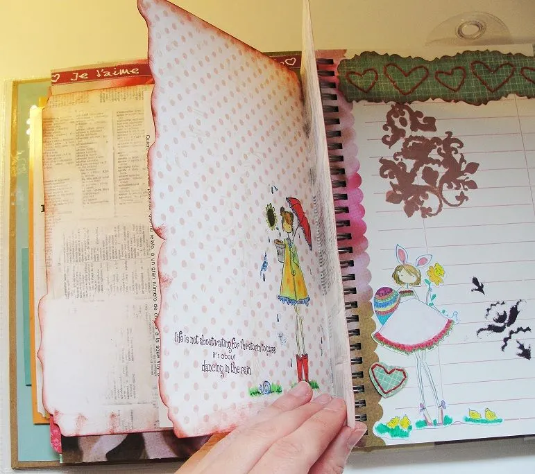 Como decorar un cuaderno por dentro - Imagui