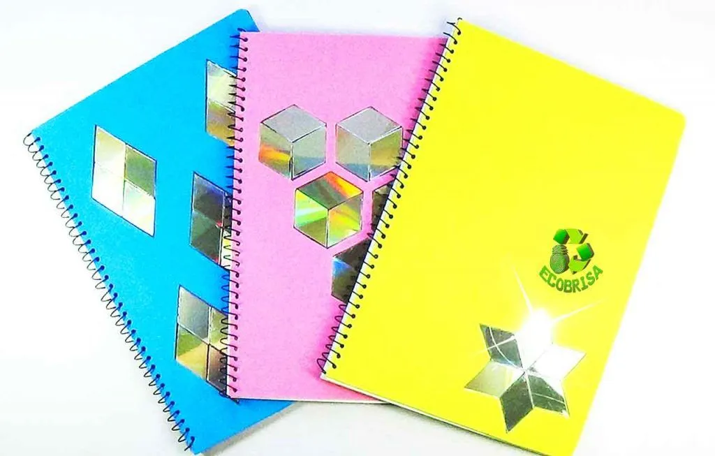 Decorar cuadernos con material reciclado | Ecobrisa Manualidades