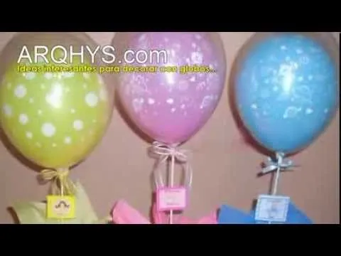 Cómo decorar con globos para el Baby Shower? - YouTube
