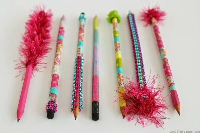 Como decorar un lapicero - Imagui