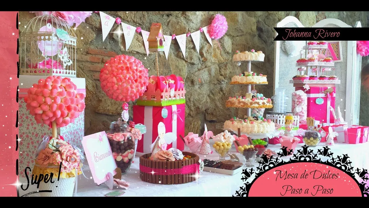 Como Decorar Mesa de dulces Scrapbook, Topiario para gominolas ...