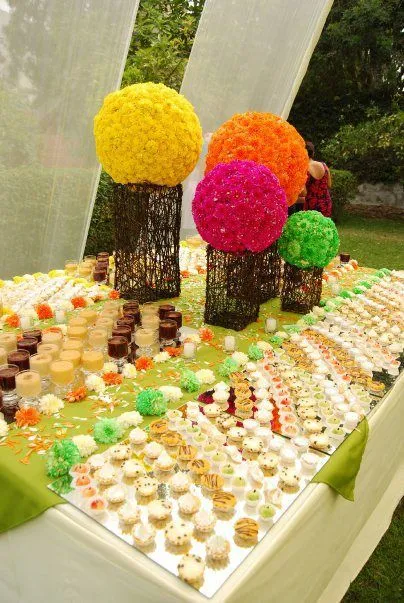 COMO DECORAR MESAS DE BUFFETS PARA BODAS : Ideas para la ...