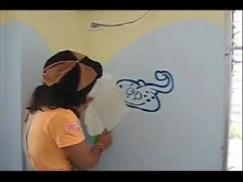 Decorar con peces y olas - YouTube