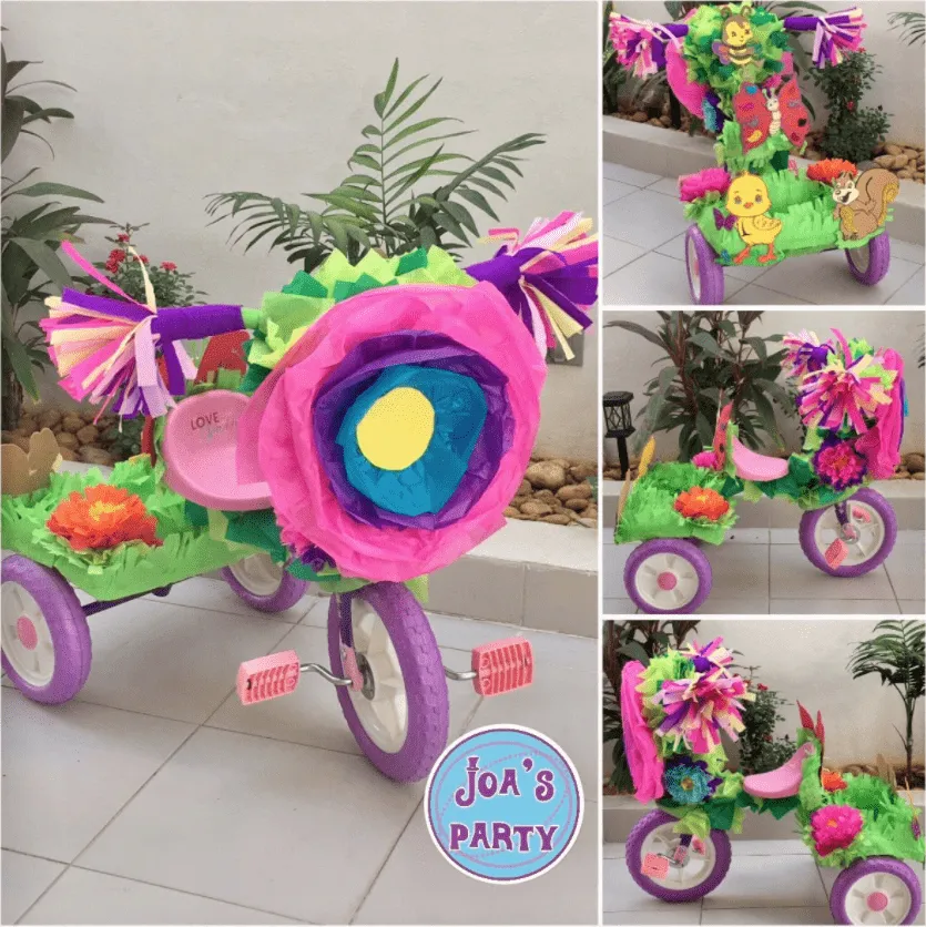 Cómo decorar un triciclo para desfile de primavera? 10 ideas