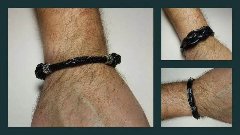 Decorate tu misma.: Tres pulseras para hombre. Hazle su regalo tu ...