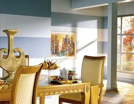 decoratica: Horizontal Striped Walls // Paredes con rayas horizontales