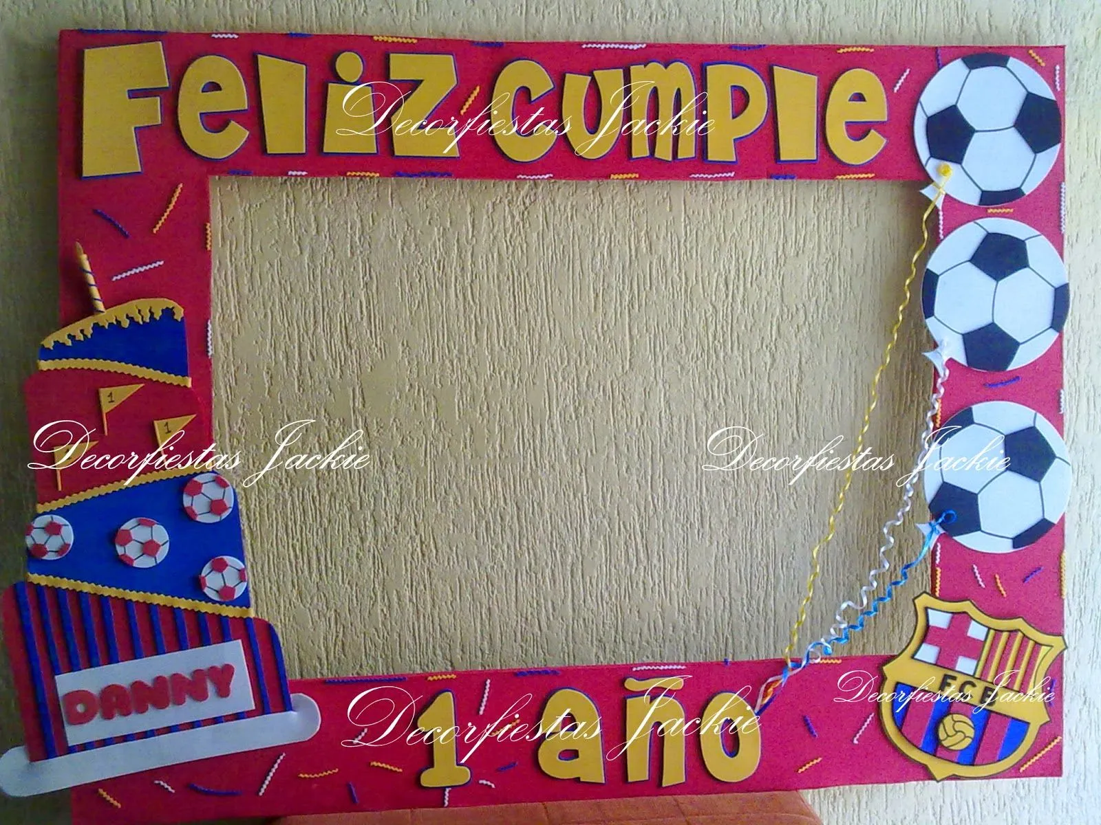 Decorfiestas Jackie: Marcos personalizados para fiestas