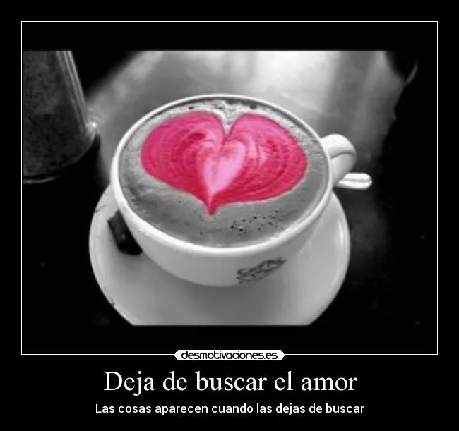 Deja de buscar el amor | Desmotivaciones