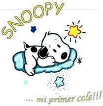 SNOOPY MI PRIMER COLE..!