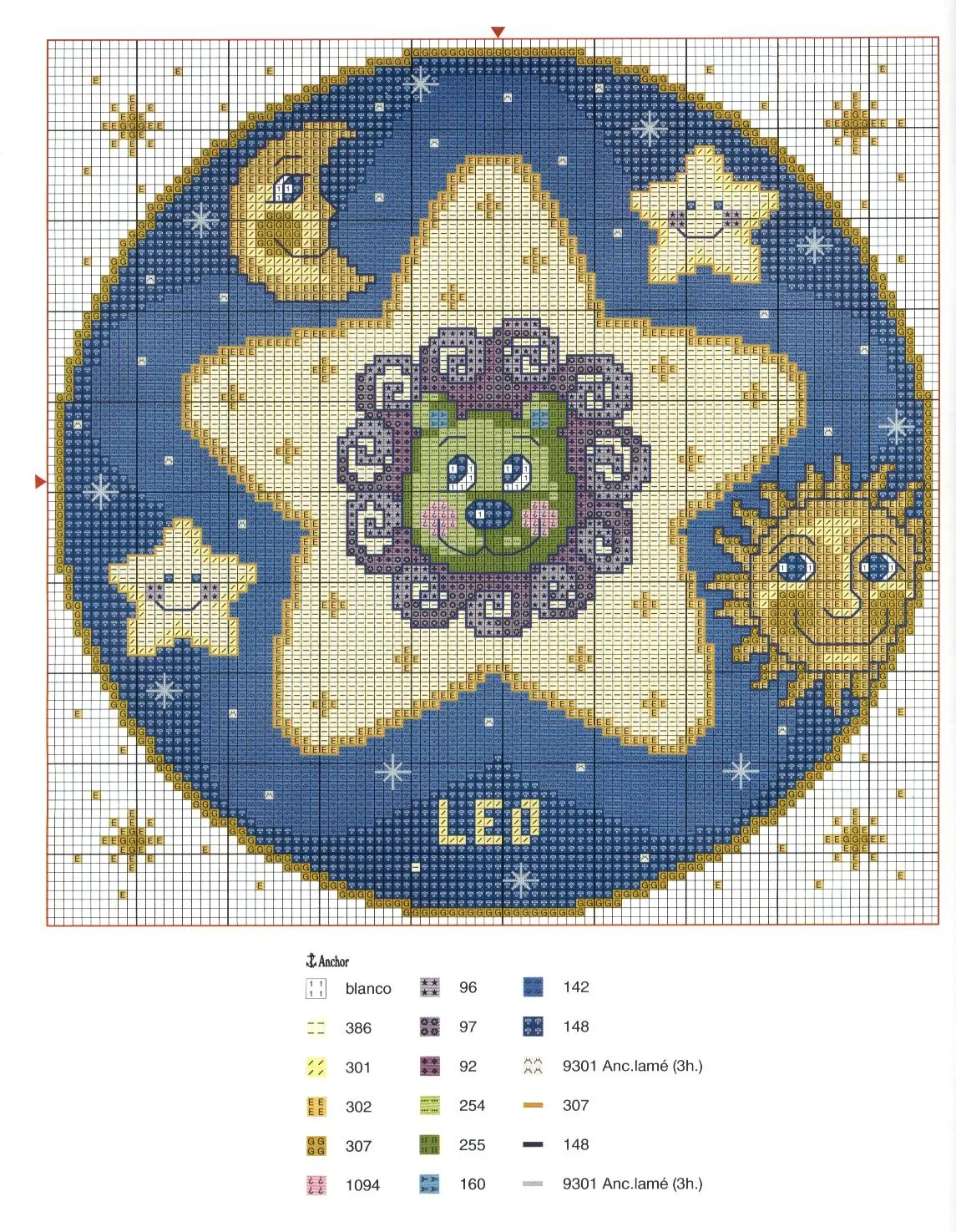 aqui os dejo los esquemas para punto de cruz de horoscopos de leo ...